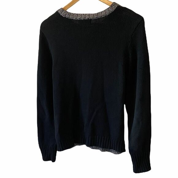 CHAPS Denim Petite Knit Crew Neck Sweater PXL - Picture 2 of 8